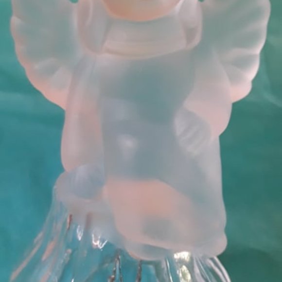 CELEBRATIONS CRYSTAL CLEAR 4 3/4" ANGEL BELL - FROSTED GLASS ITEM #333130 - BOX - Picture 4 of 5